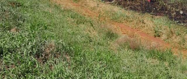 Bomberos controlaron un incendio de malezas en el Loteo Añais de Aristóbulo del Valle