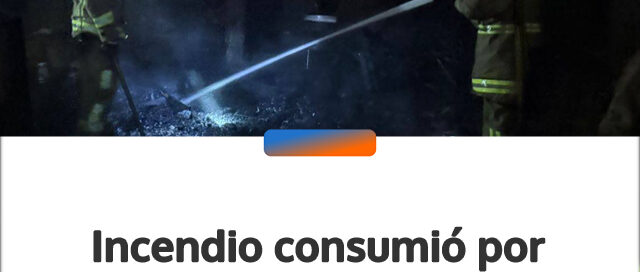 Incendio consumió por completo una vivienda en el barrio Bicentenario de Iguazú