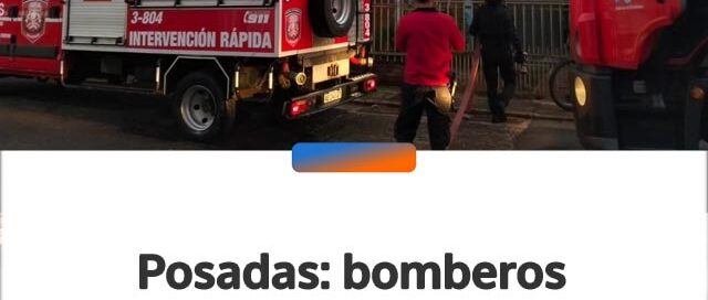 Posadas: bomberos rescataron a una mujer y a su hijo atrapados por un incendio en un dúplex