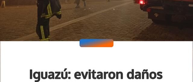 Iguazú: evitaron daños mayores tras un incendio en un comercio de la Feiriña